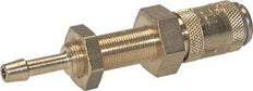Latón DN 2,7 (Micro) Racor de acoplamiento de aire 4 mm Columna para manguera Mampara de cierre doble