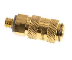 Brass DN 2.7 (Micro) Air Coupling Socket M5 Male