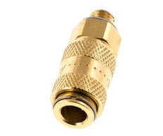 Brass DN 2.7 (Micro) Air Coupling Socket M5 Male