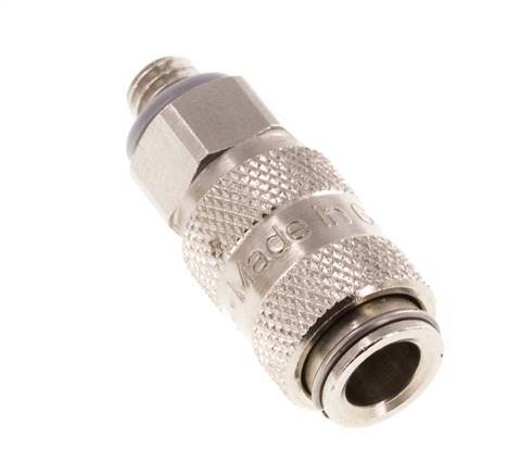 Nickel-plated Brass DN 2.7 (Micro) Air Coupling Socket M5 Male