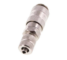 Stainless Steel 316L DN 2.7 (Micro) Air Coupling Socket 3x4.3 mm Union Nut Double Shut-Off