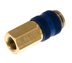 Acoplamiento de aire de latón DN 5 azul Toma G 1/8 pulgadas hembra