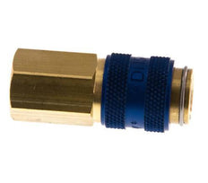 Acoplamiento de aire de latón DN 5 azul Toma G 1/8 pulgadas hembra