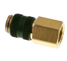 Acoplamiento de aire de latón DN 5 verde Toma G 1/4 pulgada hembra