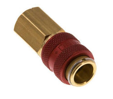 Acoplamiento de aire de latón DN 5 rojo Toma G 1/8 pulgadas hembra
