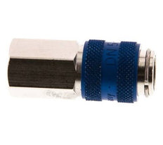 Latón niquelado DN 5 Acoplamiento de aire azul Toma G 1/8 pulgadas Hembra