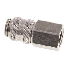 Acoplamiento de aire de acero inoxidable DN 5 Enchufe G 1/4 pulgadas Hembra Doble Cierre