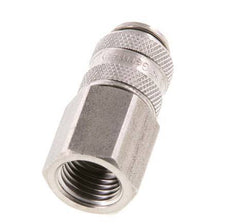 Acoplamiento de aire de acero inoxidable DN 5 Enchufe G 1/4 pulgadas Hembra Doble Cierre