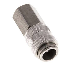 Acoplamiento de aire de acero inoxidable DN 5 Enchufe G 1/8 pulgadas Hembra Doble Cierre