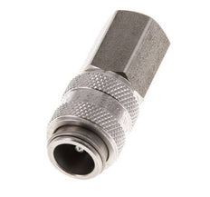Acoplamiento de aire de acero inoxidable DN 5 Enchufe G 1/8 pulgadas Hembra Doble Cierre