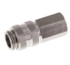 Acoplamiento de aire de acero inoxidable DN 5 Enchufe G 1/8 pulgadas Hembra Doble Cierre