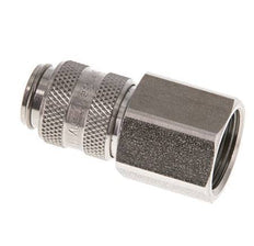 Acoplamiento de aire de acero inoxidable DN 5 Enchufe G 3/8 pulgadas Hembra de doble cierre