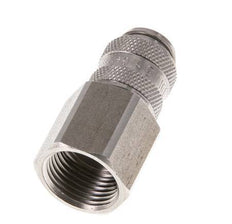 Acoplamiento de aire de acero inoxidable DN 5 Enchufe G 3/8 pulgadas Hembra de doble cierre