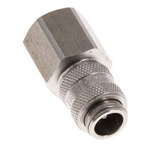Acoplamiento de aire de acero inoxidable DN 5 Enchufe G 3/8 pulgadas Hembra de doble cierre