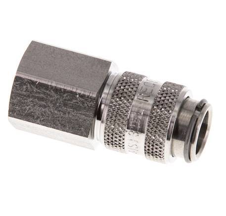 Acero inoxidable 316L DN 5 Acoplamiento de aire Enchufe G 1/4 pulgada Hembra