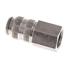 Acero inoxidable 316L DN 5 Acoplamiento de aire Enchufe G 1/4 pulgada Hembra Doble Cierre