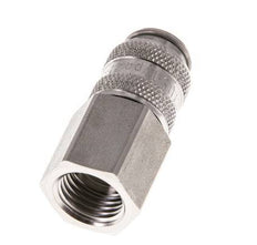 Acero inoxidable 316L DN 5 Acoplamiento de aire Enchufe G 1/4 pulgada Hembra Doble Cierre