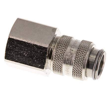 Acero endurecido DN 5 Enchufe de acoplamiento de aire G 3/8 pulgadas Hembra