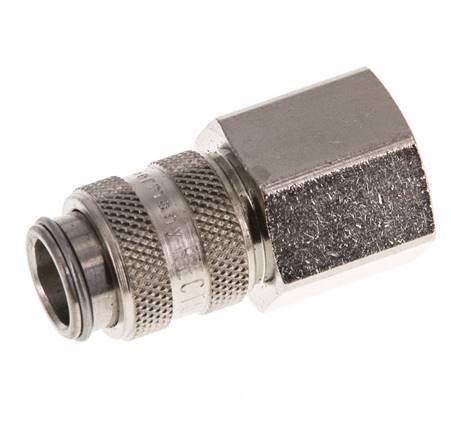 Acero endurecido DN 5 Enchufe de acoplamiento de aire G 3/8 pulgadas Hembra