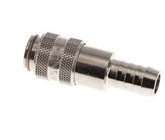 Latón niquelado Enchufe de acoplamiento de aire DN 5 Pilar de manguera de 9 mm