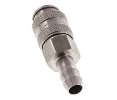 Acoplamiento de aire de acero inoxidable DN 5 Pilar de manguera de 8 mm Cierre doble