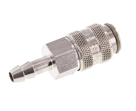 Acero inoxidable 316L DN 5 Acoplamiento de aire de 4 mm Pilar de manguera Doble cierre