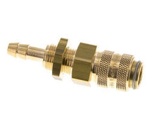 Acoplamiento de aire de latón DN 5 Pasamuros de 6 mm