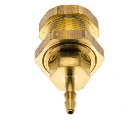 Acoplamiento de aire de latón DN 5 Manguera de 4 mm Mampara de pilar
