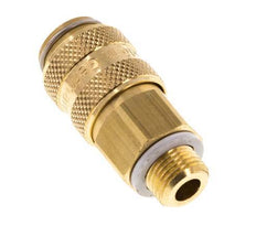 Acoplamiento de aire de latón DN 5, enchufe G 1/8 pulgadas macho
