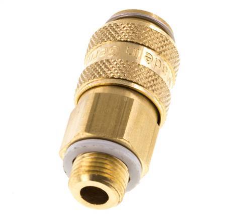 Acoplamiento de aire de latón DN 5, enchufe G 1/8 pulgadas macho