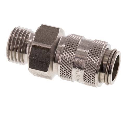 Acero inoxidable DN 5 Acoplamiento de aire Enchufe G 1/4 pulgadas Macho