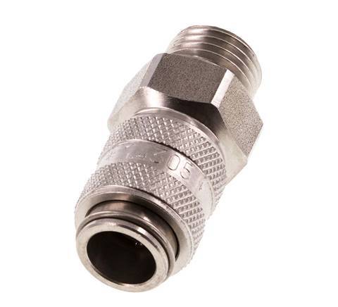 Acero inoxidable DN 5 Acoplamiento de aire Enchufe G 1/4 pulgadas Macho