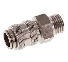 Acero inoxidable DN 5 Acoplamiento de aire Enchufe G 1/4 pulgadas Macho