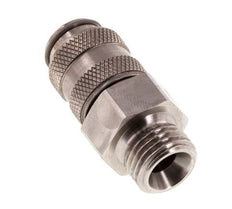 Acero inoxidable 316L DN 5 Acoplamiento de aire Enchufe G 1/4 pulg Macho