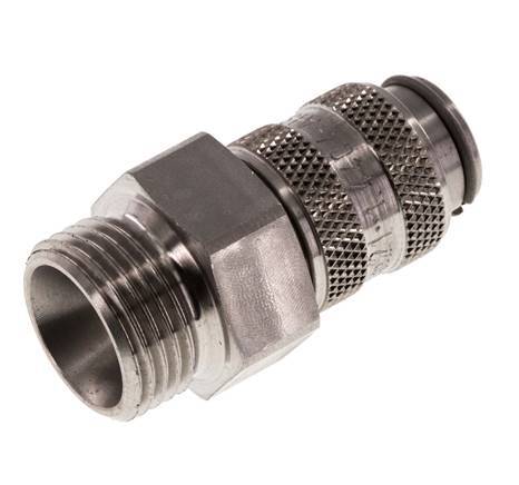 Acero inoxidable 316L DN 5 Acoplamiento de aire Enchufe G 3/8 pulgadas Macho