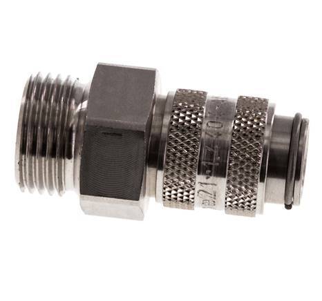 Acero inoxidable 316L DN 5 Acoplamiento de aire Enchufe G 3/8 pulgadas Macho