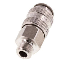 Acero inoxidable 316L DN 5 Acoplamiento de aire Enchufe G 1/8 pulgada Macho Doble cierre