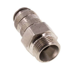 Acero inoxidable 316L DN 5 Acoplamiento de aire Enchufe G 3/8 pulgadas Macho Doble cierre