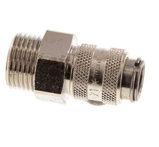 Acero templado DN 5 Acoplamiento de aire Enchufe G 3/8 pulgadas Macho
