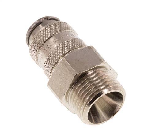 Acero templado DN 5 Acoplamiento de aire Enchufe G 3/8 pulgadas Macho