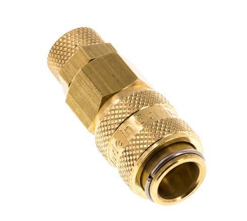 Acoplamiento de aire de latón DN 5 Tuerca de unión 4x6 mm