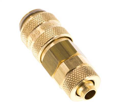 Tuerca de unión de latón DN 5 para acoplamiento de aire 6x8 mm