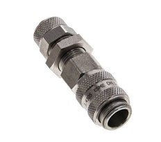 Acoplamiento de aire de acero inoxidable DN 5 Tuerca de unión de 6x8 mm Pasamuros