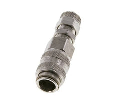 Acero inoxidable 316L DN 5 Acoplamiento de aire Toma 4x6 mm Tuerca de unión Pasamuros