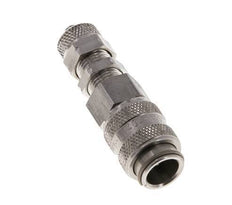 Acero inoxidable 316L DN 5 Acoplamiento de aire Enchufe 4x6 mm Tuerca de unión Pasamuros Cierre doble