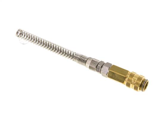 Acoplamiento de aire de latón DN 5 Tuerca de unión de 4x6 mm Giratoria