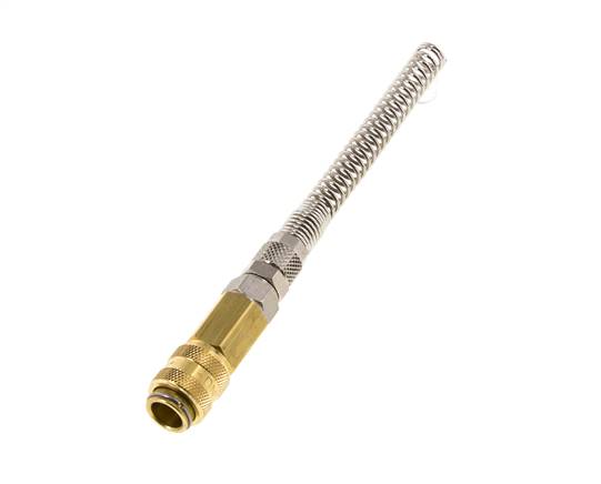 Acoplamiento de aire de latón DN 5 Tuerca de unión de 4x6 mm Giratoria
