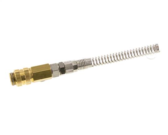 Acoplamiento de aire de latón DN 5 Tuerca de unión de 4x6 mm Giratoria