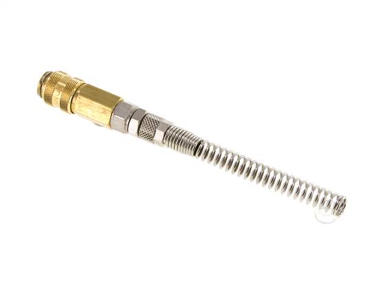Acoplamiento de aire de latón DN 5 Tuerca de unión de 4x6 mm Giratoria