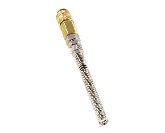 Acoplamiento de aire de latón DN 5 Tuerca de unión de 4x6 mm Giratoria